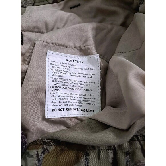 Master Sportsman Leaf Tree Camo Men's Medium Cargo Hunting Pants Tree Deer Brown - Picture 6 of 11